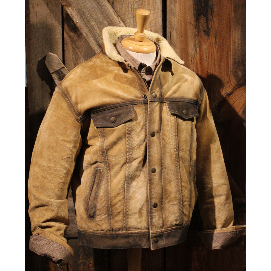 Mens leather jacket with sheepskin lining online