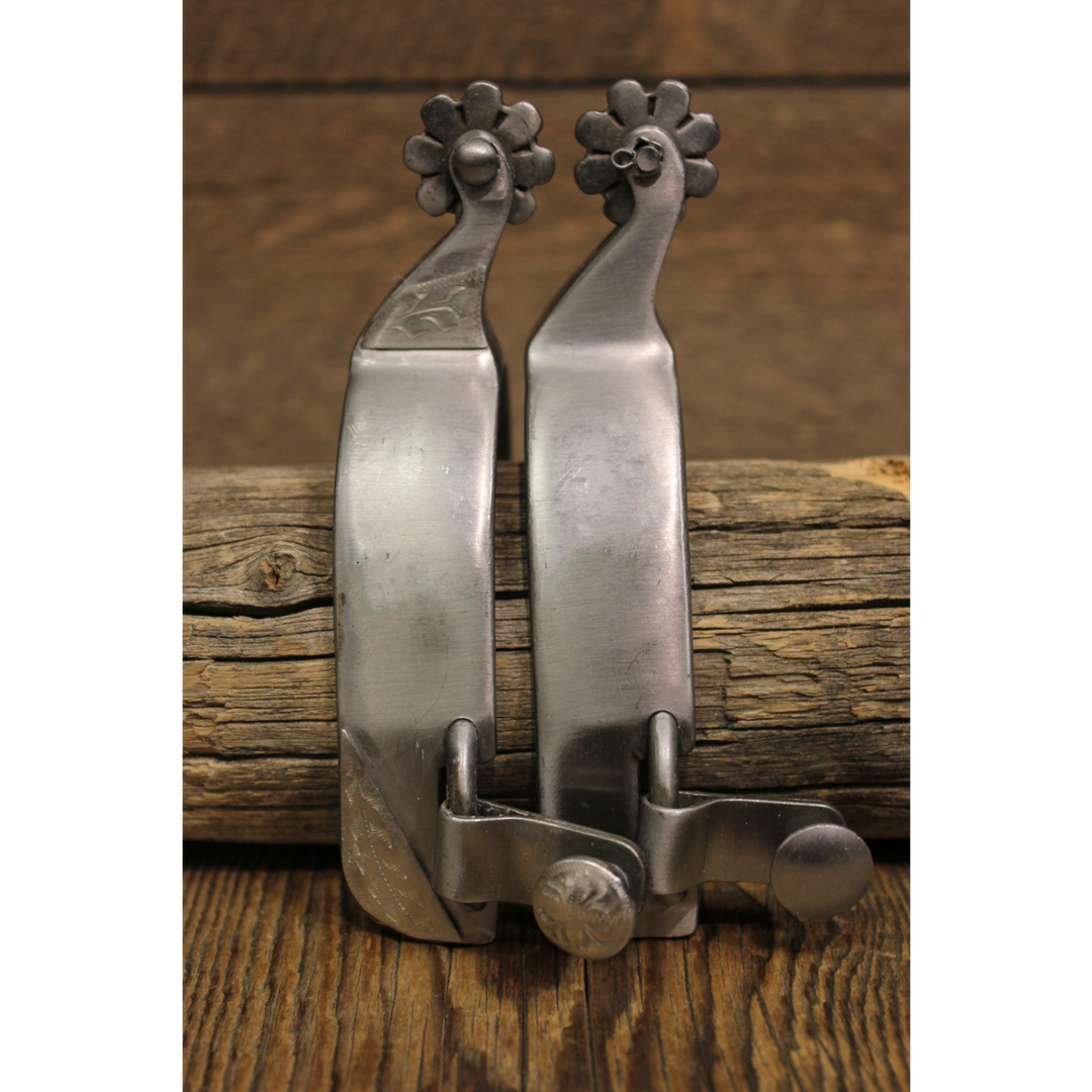 Raw Steel Roping Spur