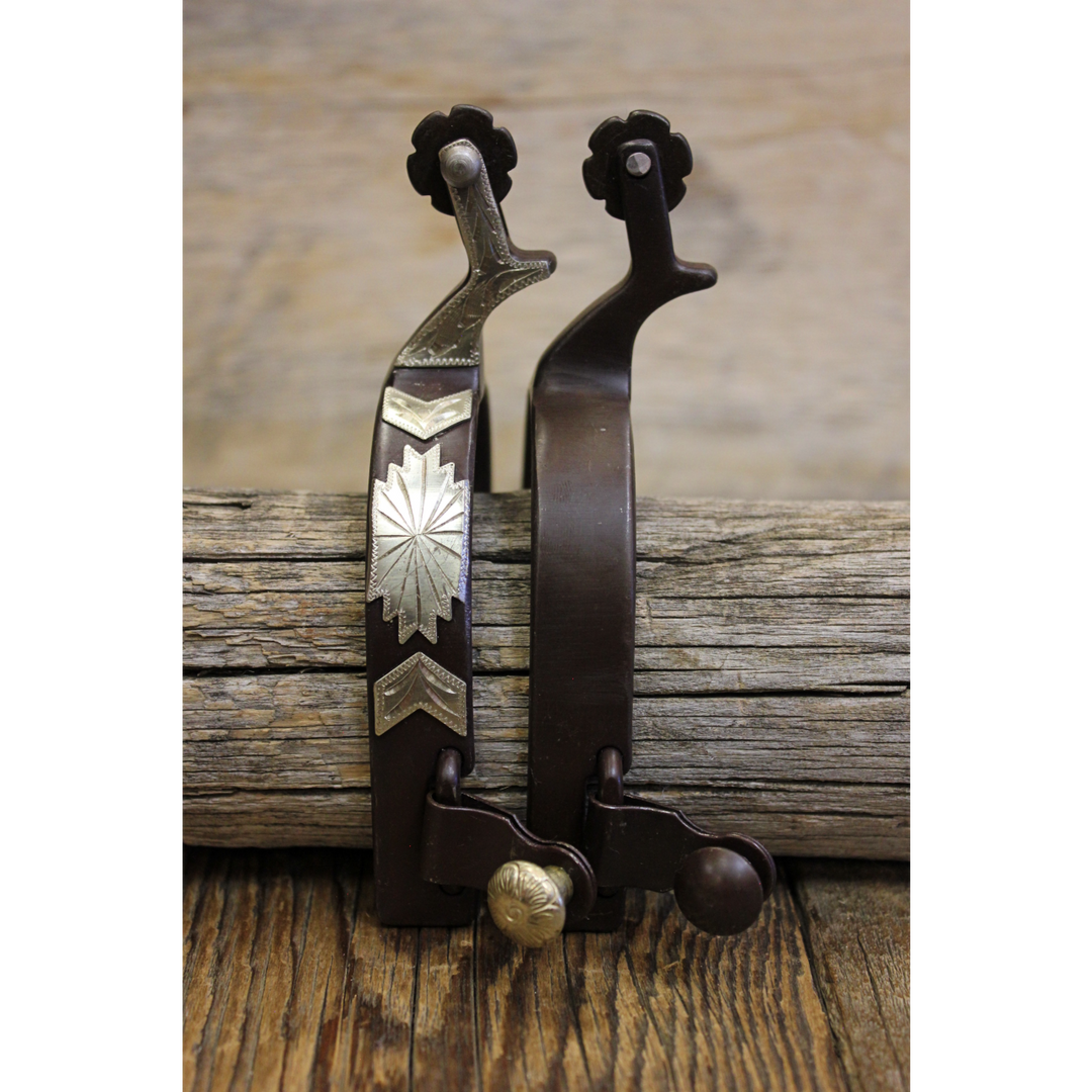 Custom Cowboy Shop - Antique Spurs with Silver Trim