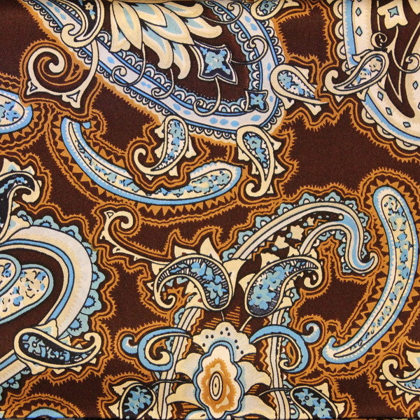 Arbuckle Brown Silk Scarf