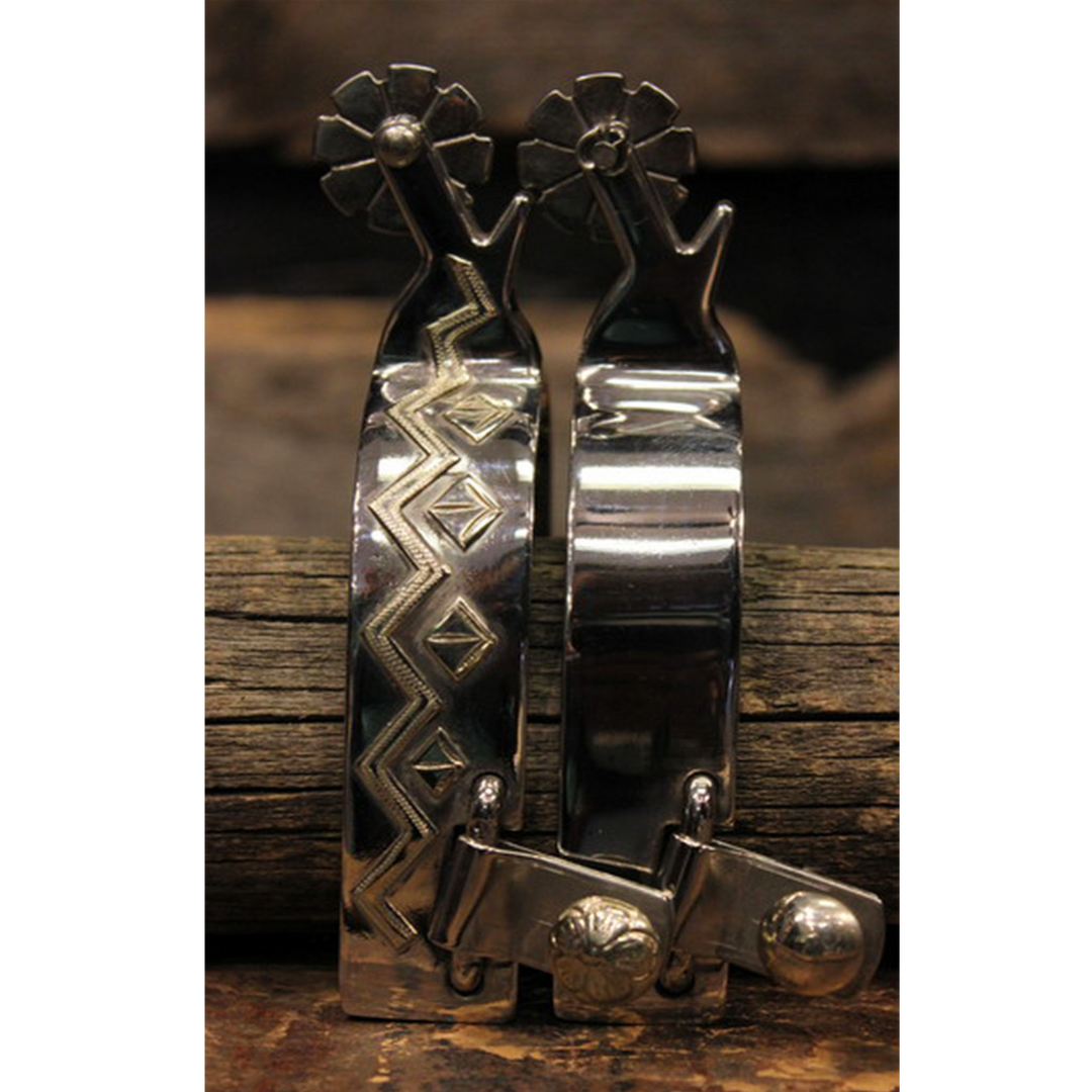 Custom Cowboy Shop - Aztec Band Spurs