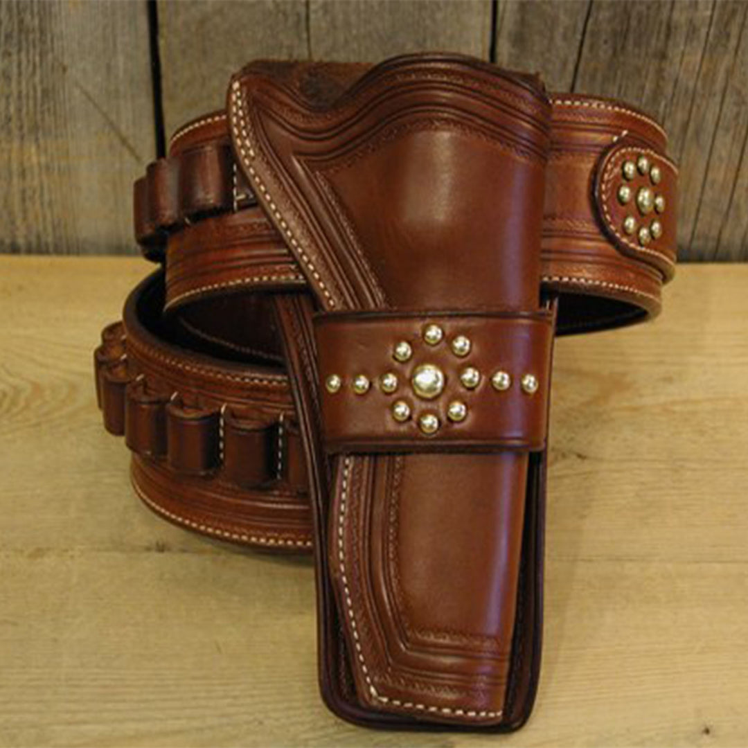 Border Gunbelt & Holster with Spots