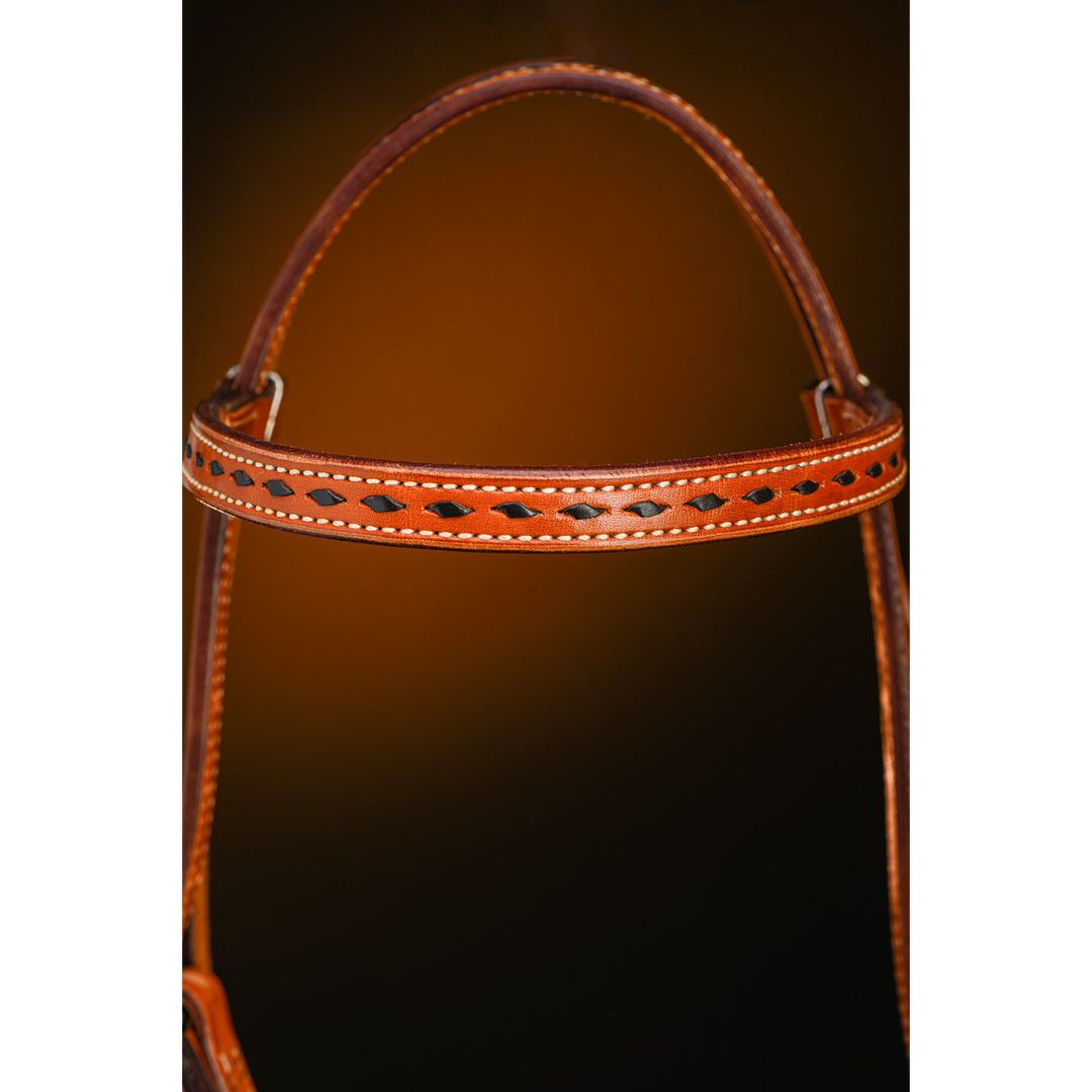 Buckstitched Browband Headstall