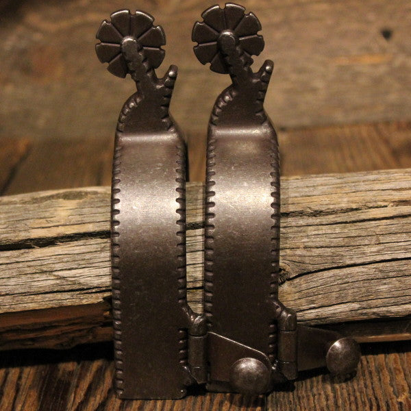 Custom Cowboy Shop - Brown Buffed Steel Spurs