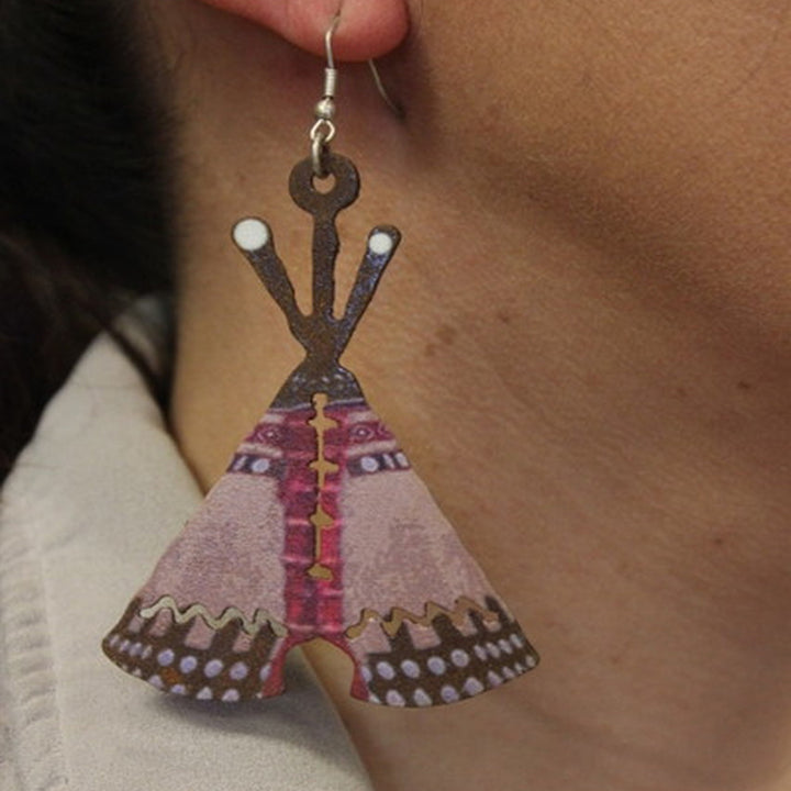 Metal TeePee Earrings