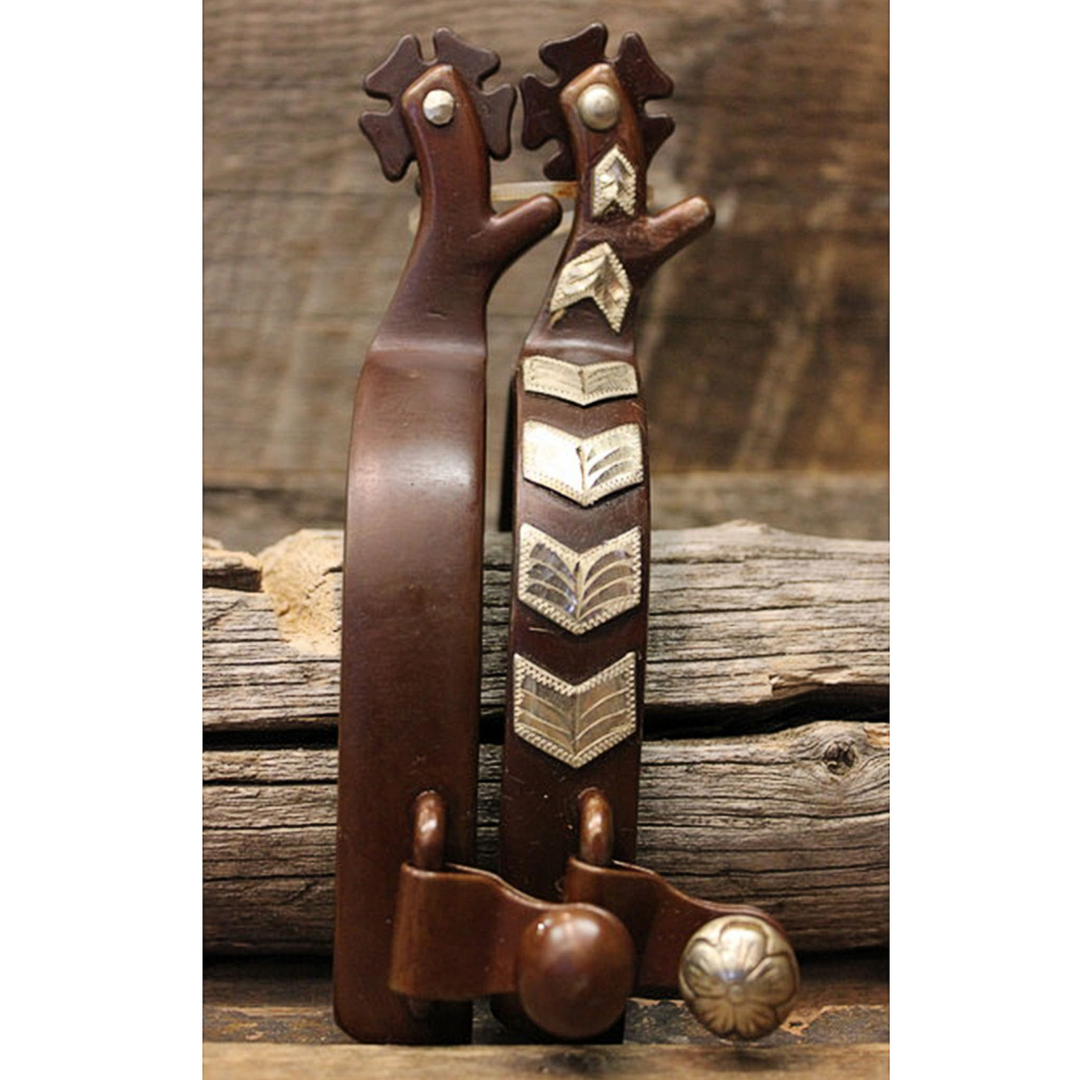 Custom Cowboy Shop - Chevron Band Spurs