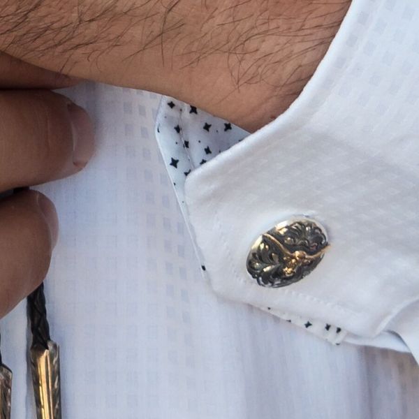 Sterling Cuff Links with Longhorns