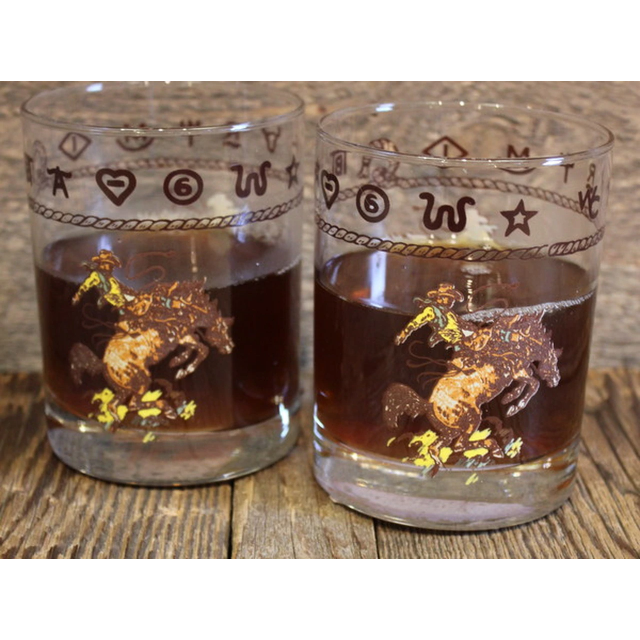 Double Old Fashioned Glass - Bronc