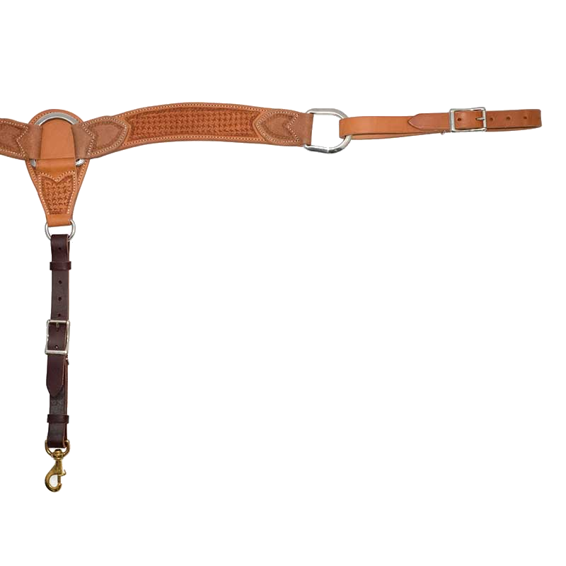 Spider Stamp Roper Style Breast Collar - Golden