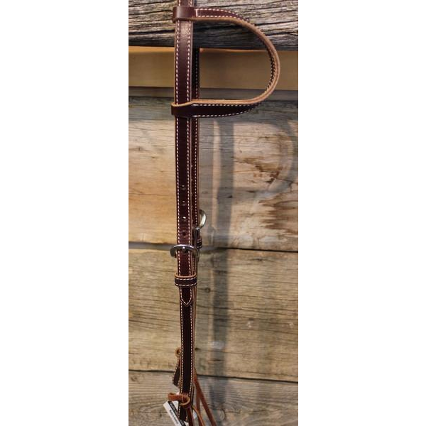 5/8" Latigo Sliding Ear Headstall