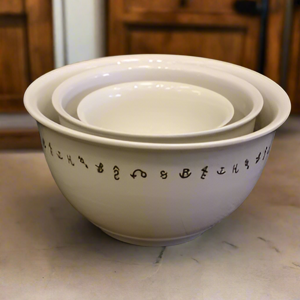 Rae Dunn 3pc Mixing bowl hotsell