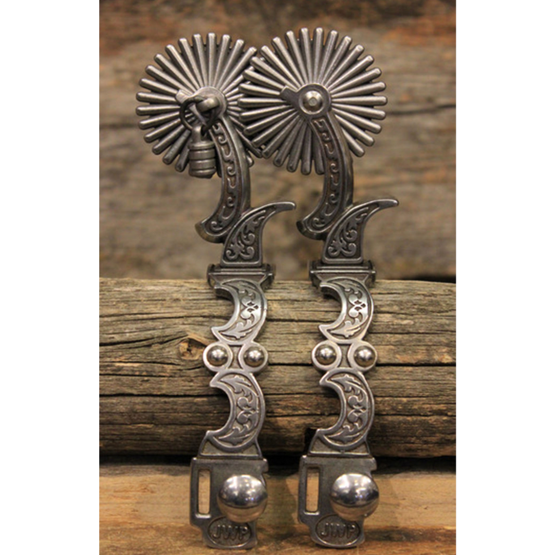 Custom Cowboy Shop - Jeremiah Watt Crescent Spurs with Jingle Bobs