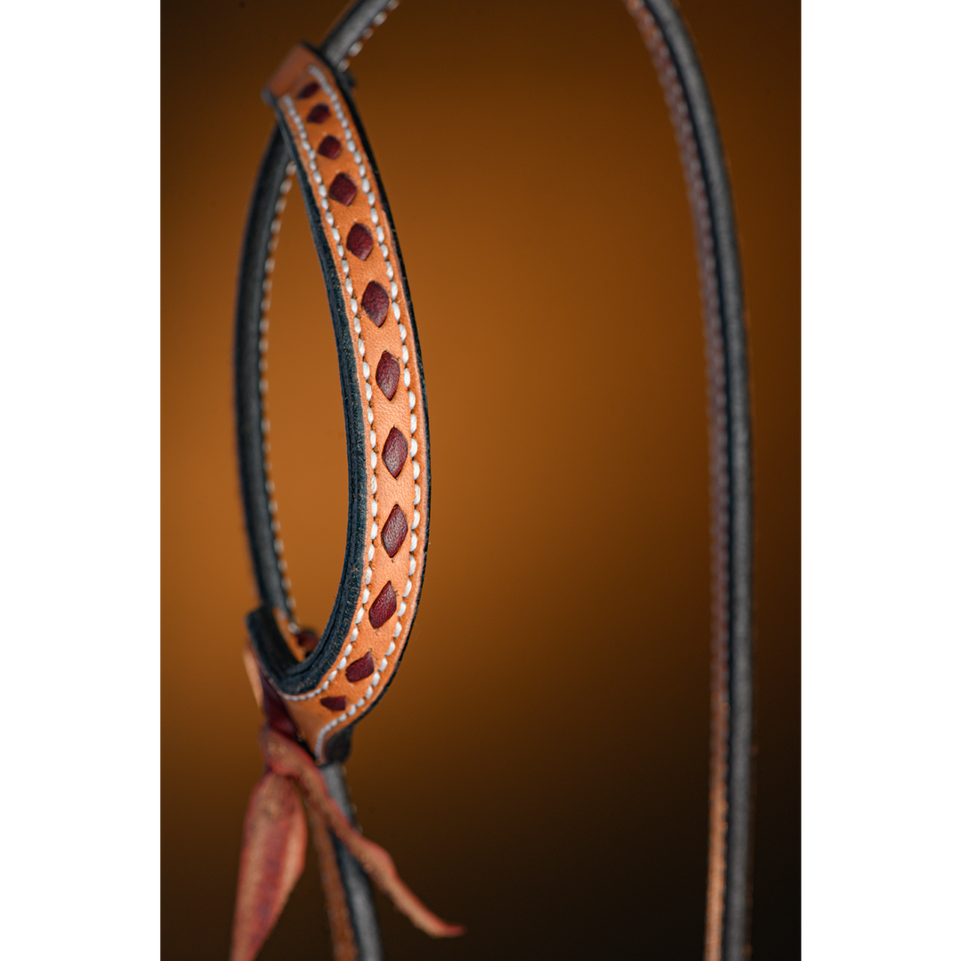Roughout One Ear Headstall with Buckstitch