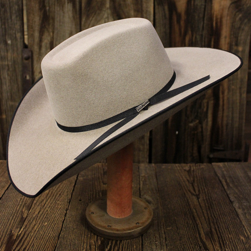 Felt Cowboy Hat Creases And Brims 6X Brick Crease Fur Felt Hat
