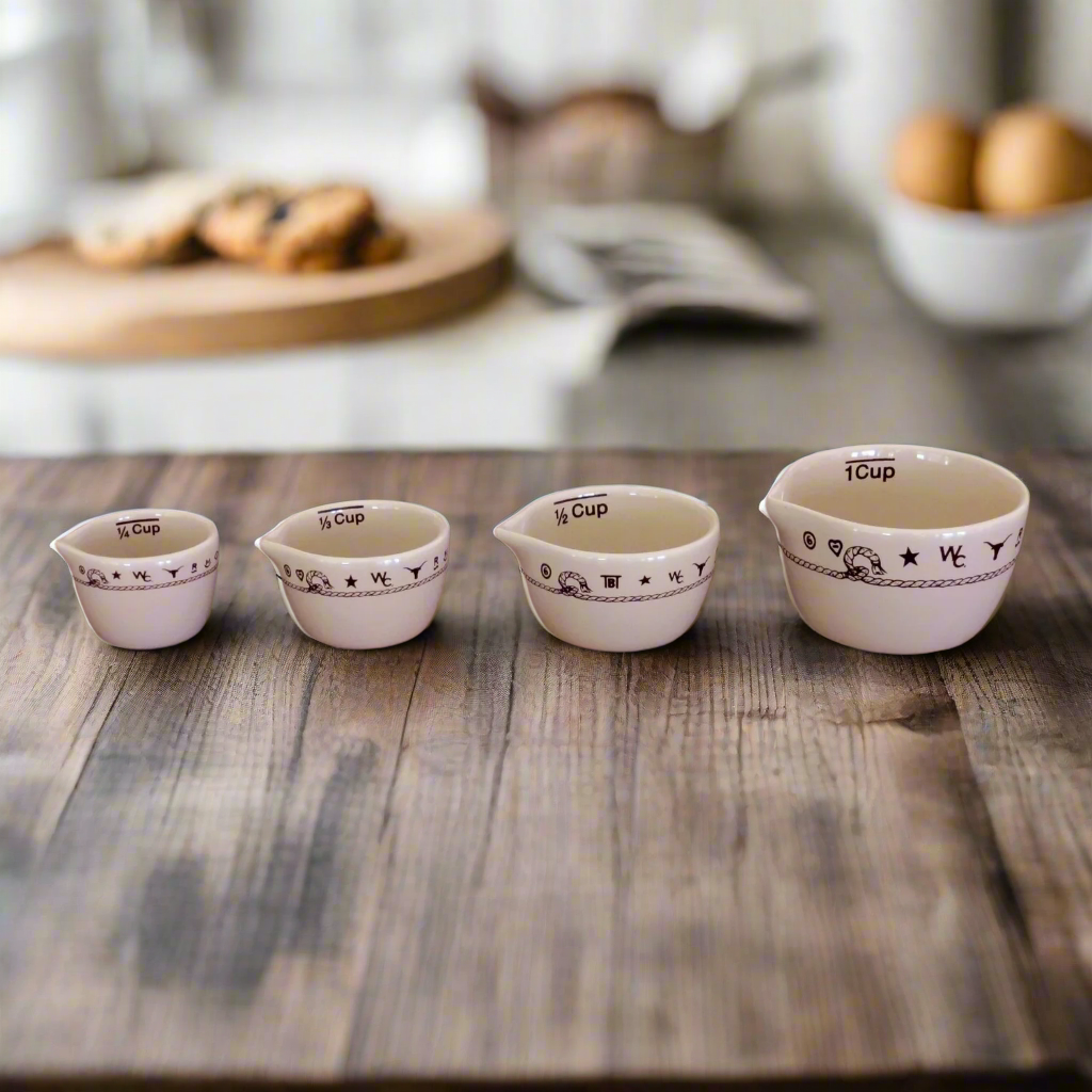 Custom Cowboy Shop - Western Measuring Cup Set with Brands