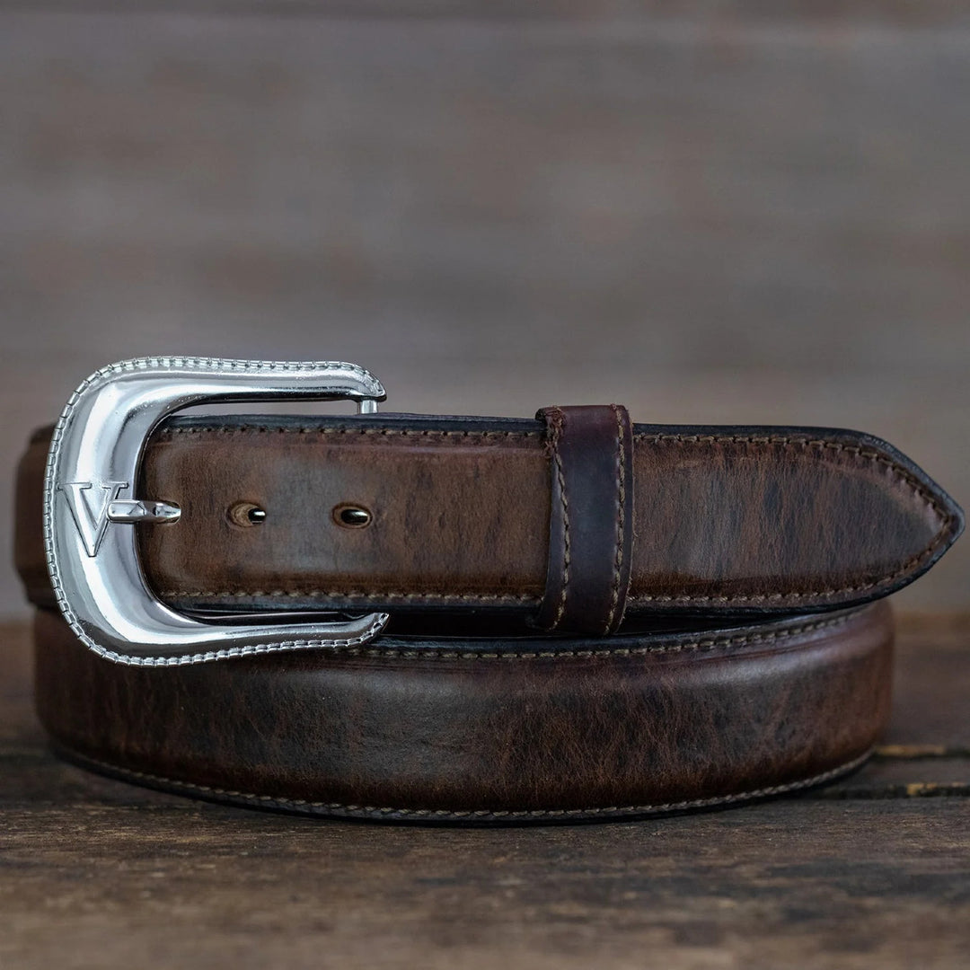 Smooth Bison Leather Belt - 1 1/2" Straight