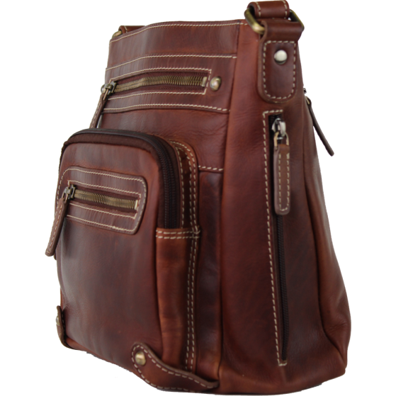 Concealed Carry Leather Handbag