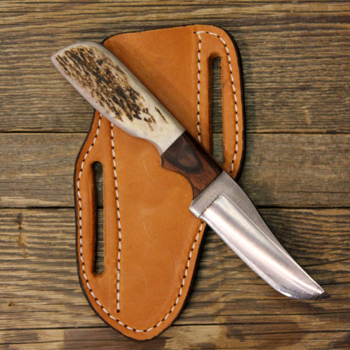 3 1/2" Blade Knife Walnut and Elk Handle
