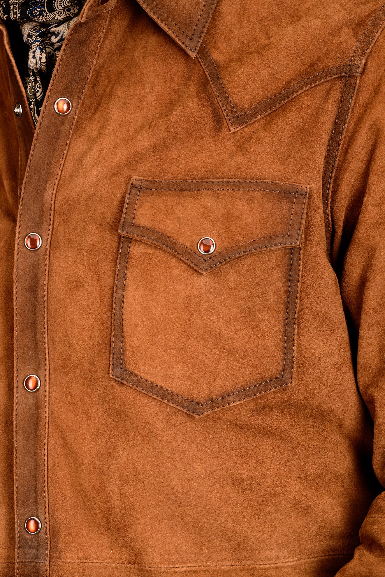 Men's Brown Genuine Suede Leather Shirt, Men Suede Leather Shirt With Lambskin Collar, Cowboy Suede Shirt, Men Shirt, Gift For outlets Him