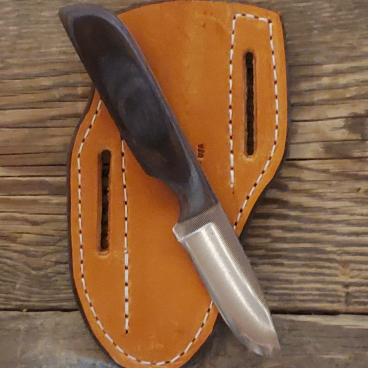 2 3/4" Blade Knife - Coffee Colored Wood Handle