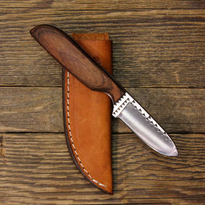 Custom Cowboy Shop - Wood Handle Cowboy Belt Knife