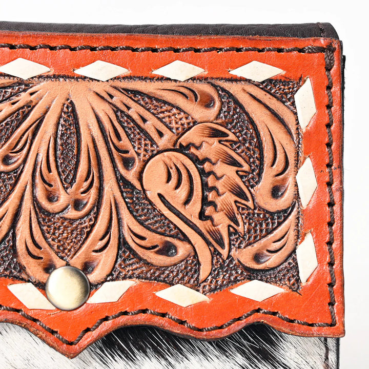 Hair On Hide Coin Purse - Cognac