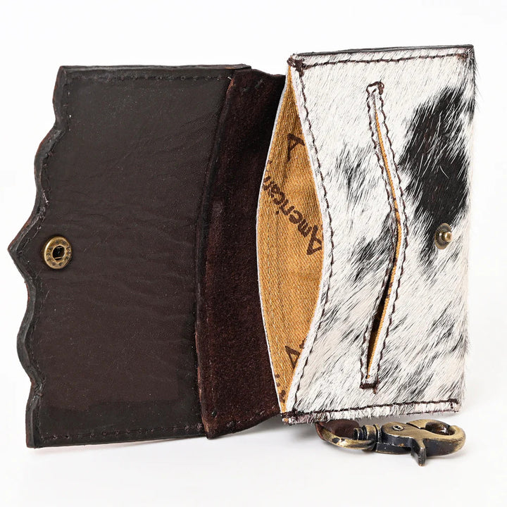 Hair On Hide Coin Purse - Cognac