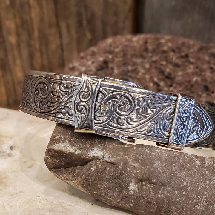 Sterling Buckle Bracelet