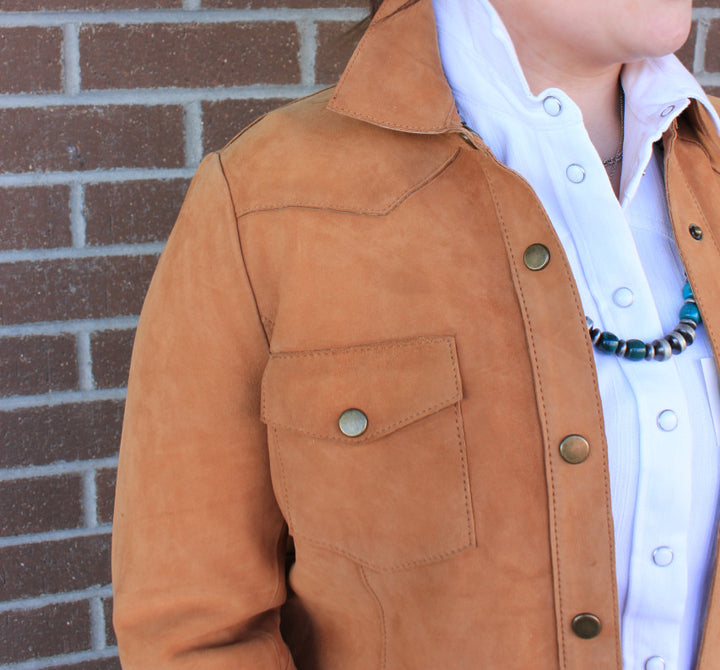Buckskin Leather Shirt Jacket