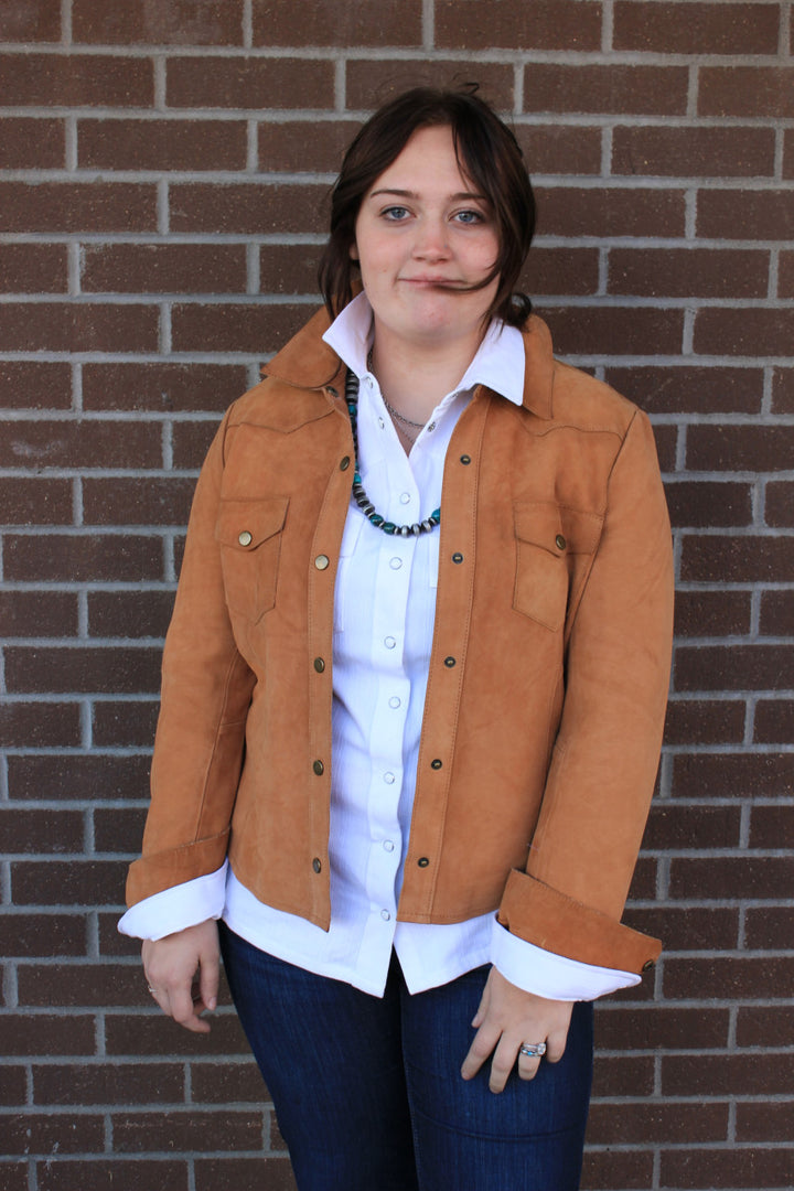 Buckskin Leather Shirt Jacket