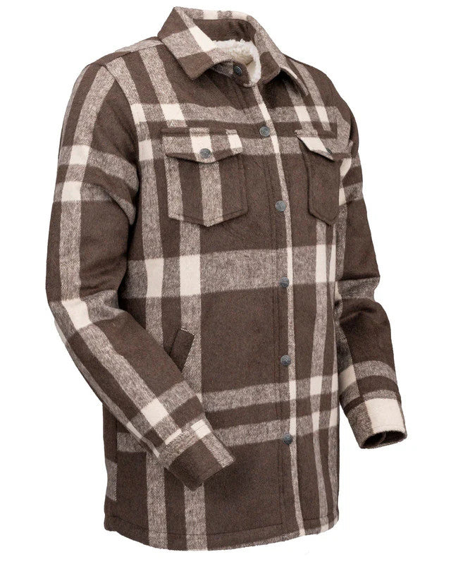 Women's Berber Lined Plaid Jacket