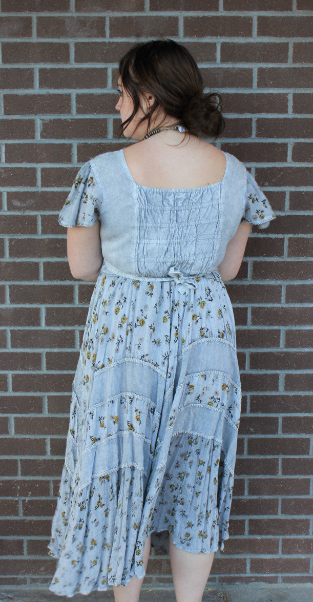 Grey Capsleeve Dress