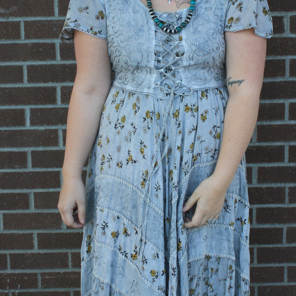 Grey Capsleeve Dress