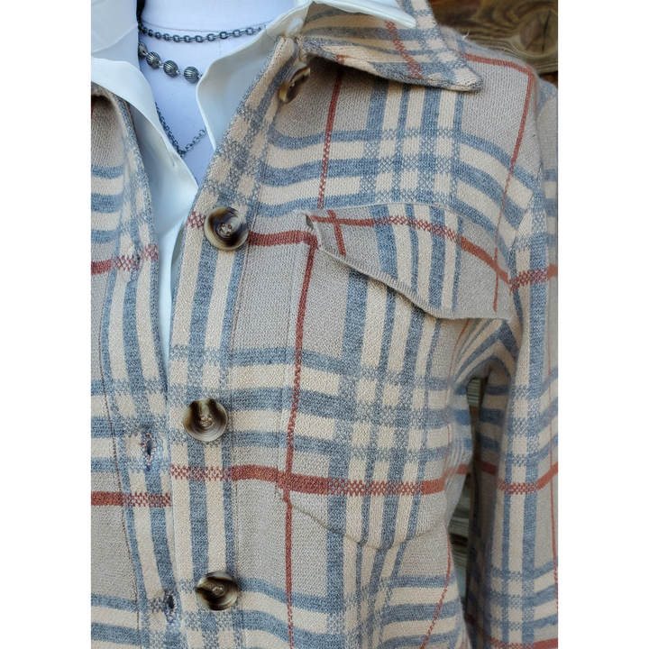 Checker Stripe Ladies Jacket