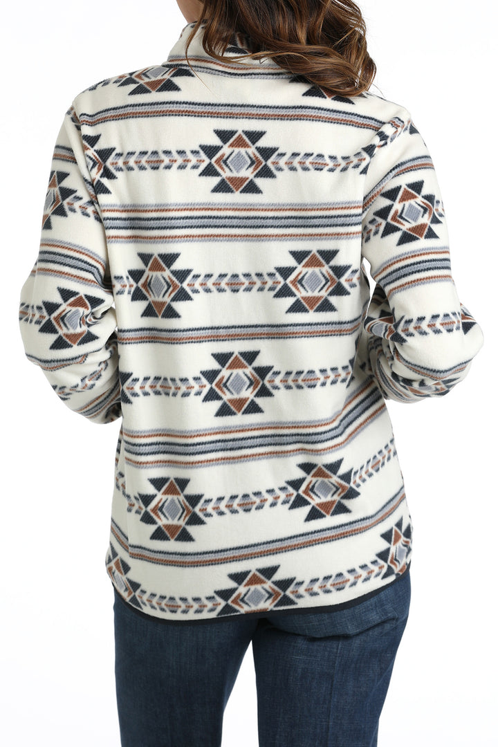 Women's Aztec Print Fleece Pullover