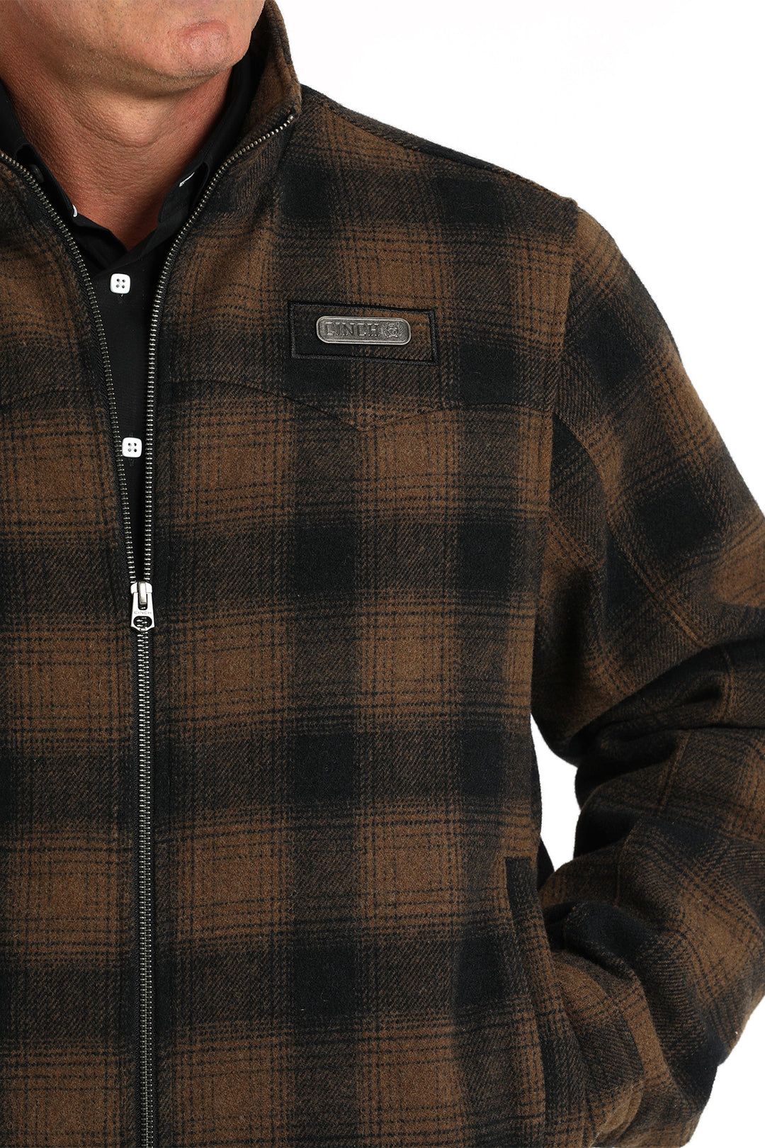 Men's Plaid Conceal Carry Jacket