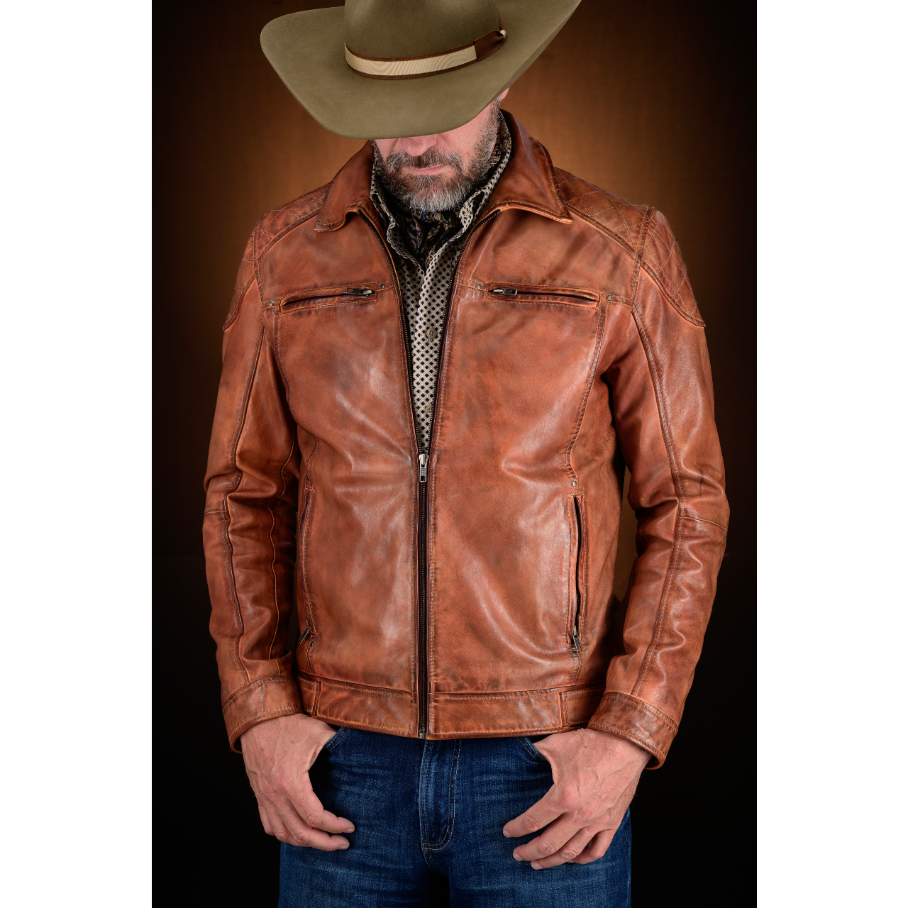 Buy Stone Leather Jacket