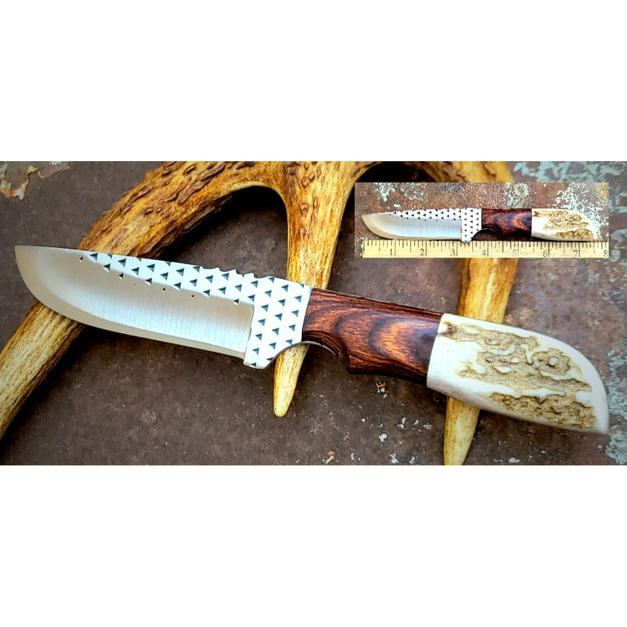 3 3/4" Diamondback Walnut & Elk Handle