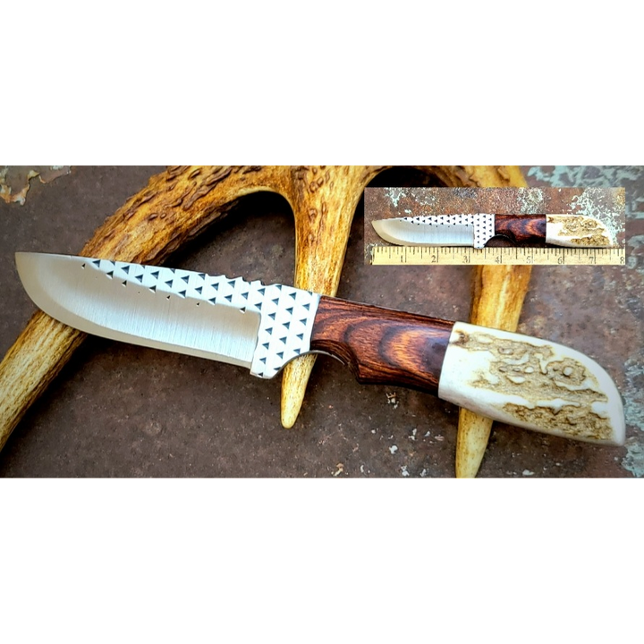 3 3/4" Diamondback Walnut & Elk Handle