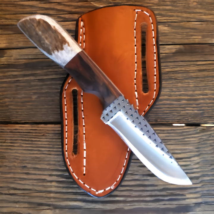 3 3/4" Diamondback Walnut & Elk Handle