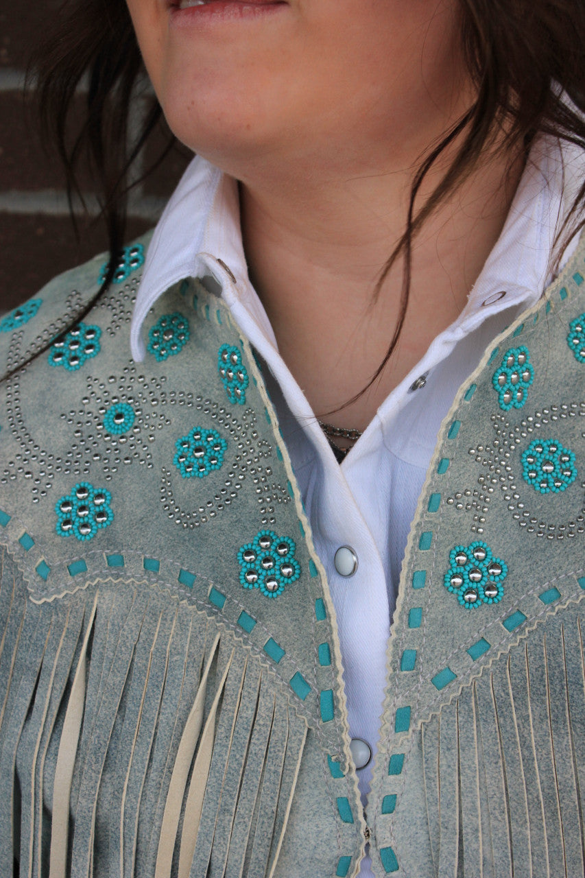 Janice Beaded Fringe Jacket
