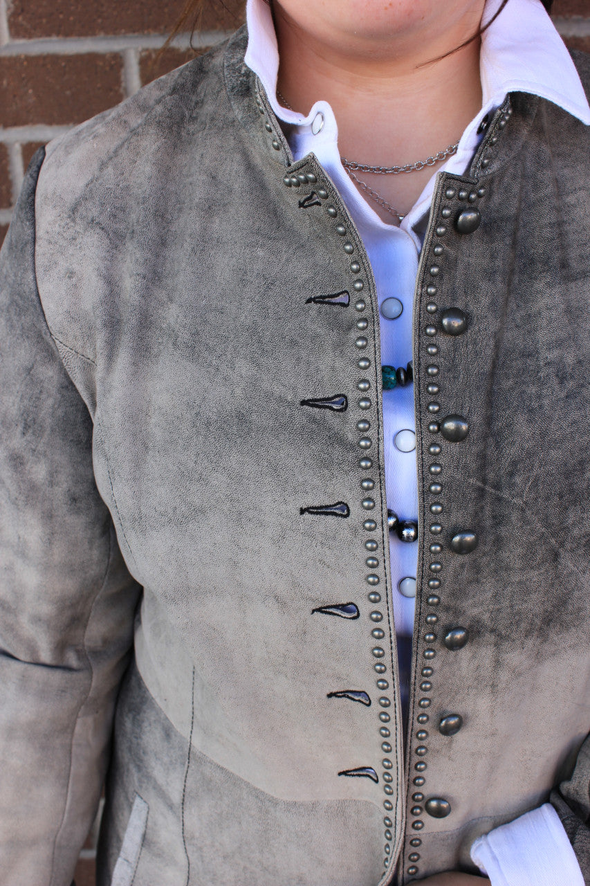 Vintage Leather 3/4 Length Jacket