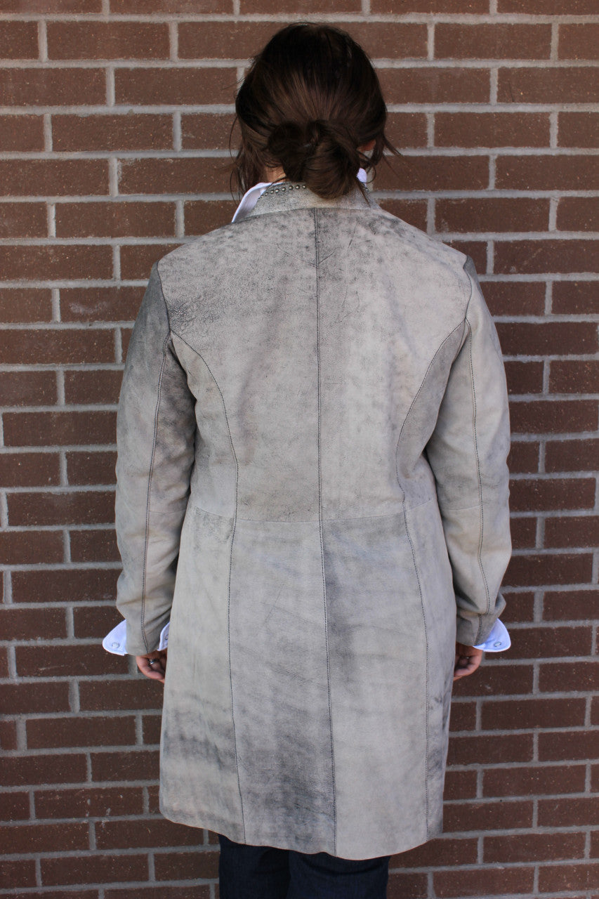 Vintage Leather 3/4 Length Jacket