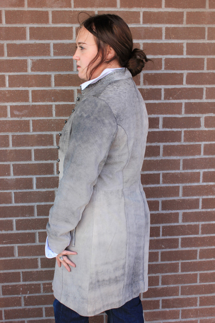 Vintage Leather 3/4 Length Jacket