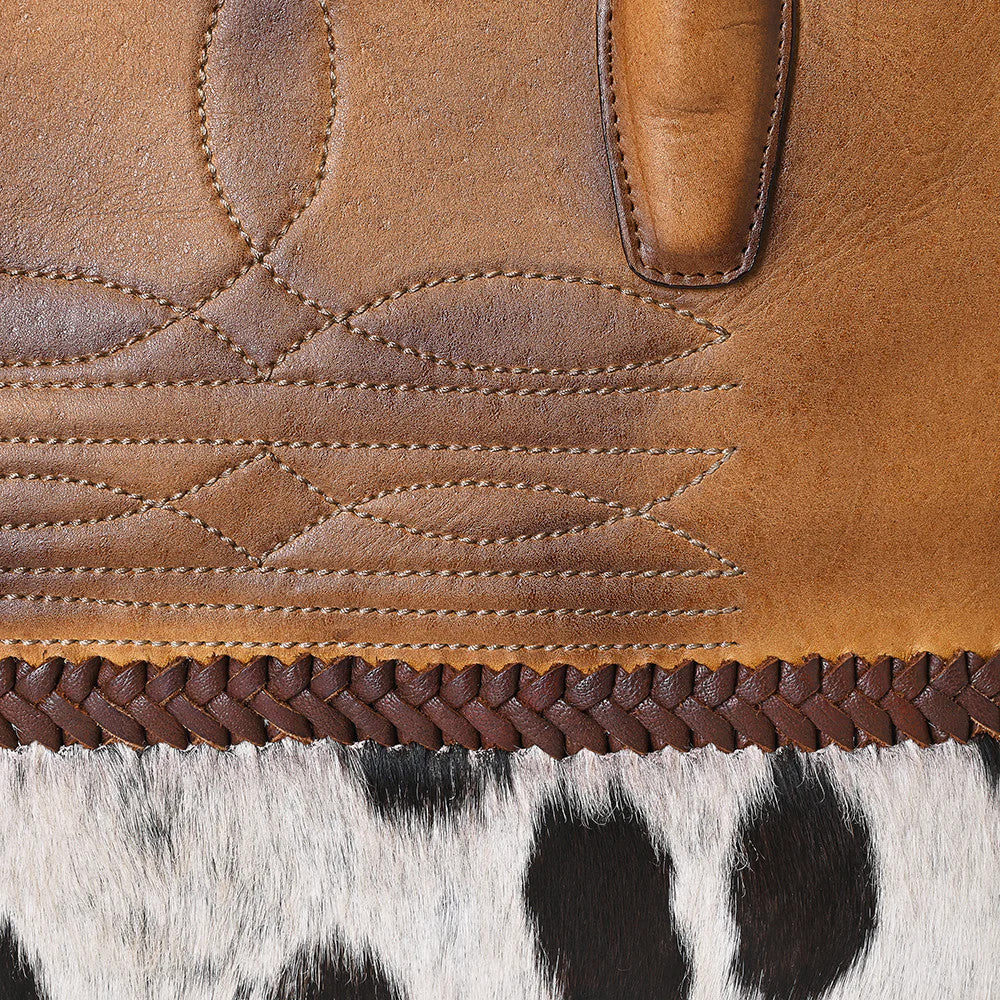 Cowhide & Leather Tote