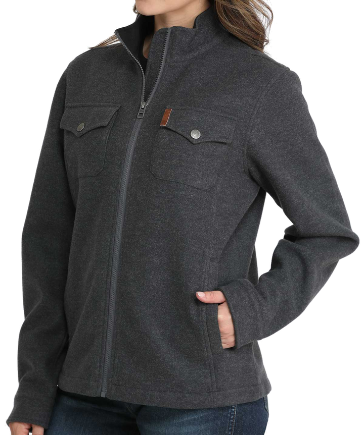 Women's Charcoal Shirt Jacket