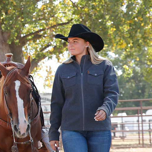 Women's Charcoal Shirt Jacket