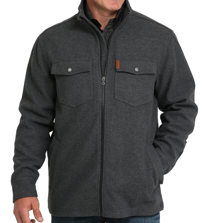 Men's Charcoal Shirt Jacket