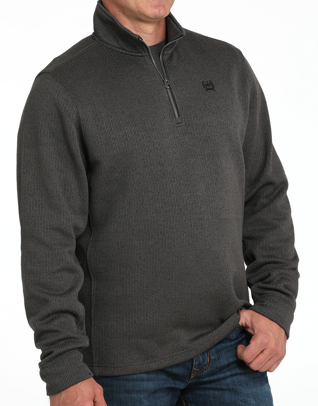 Men's 1/4 Zip Pullover - Charcoal