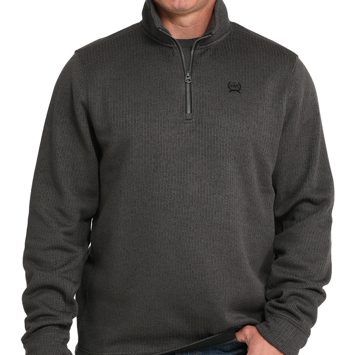 Men's 1/4 Zip Pullover - Charcoal